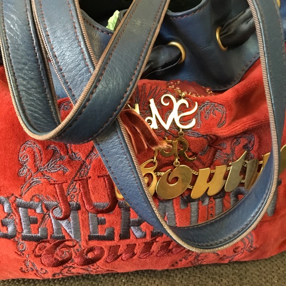 Juicy Couture vintage velour handbag with details - Picture 8 of 14